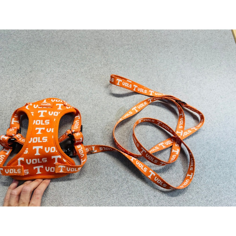 Shop Insta Pets Tennessee Volunteers Dog Harness Leash Set XS Orange Vols NCAA